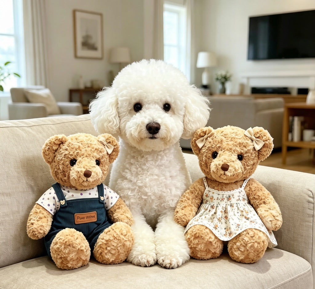Adorable Paws Wishes Teddy Bear Duo – Soft & Safe Plush Companions