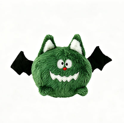 Cute Green Bat Squeaky Plush Dog Toy