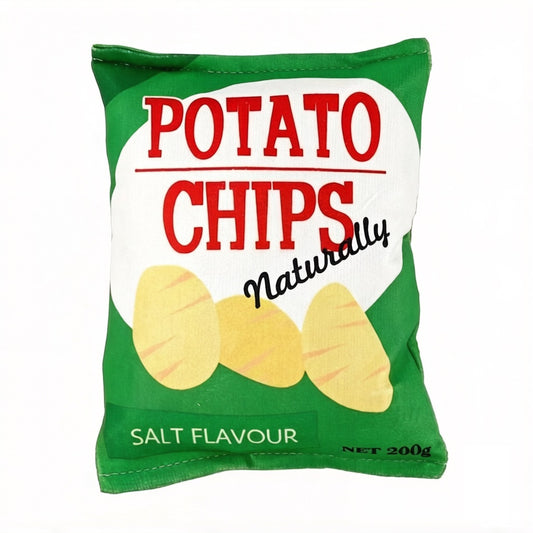 Salt Flavor Potato Chips Dog Plush Toy