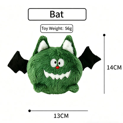 Cute Green Bat Squeaky Plush Dog Toy